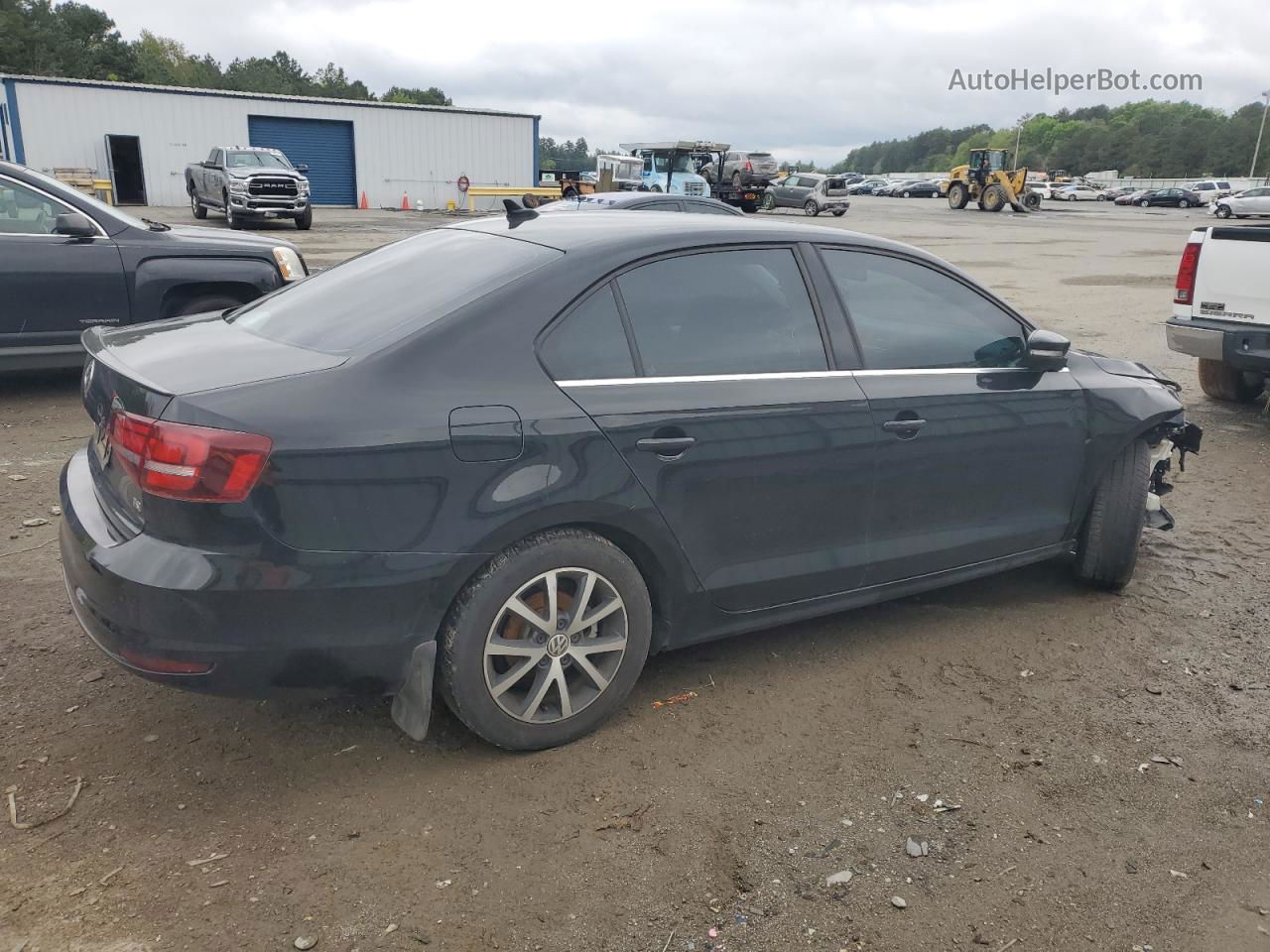 2017 Volkswagen Jetta Se Black vin: 3VWDB7AJ0HM384556