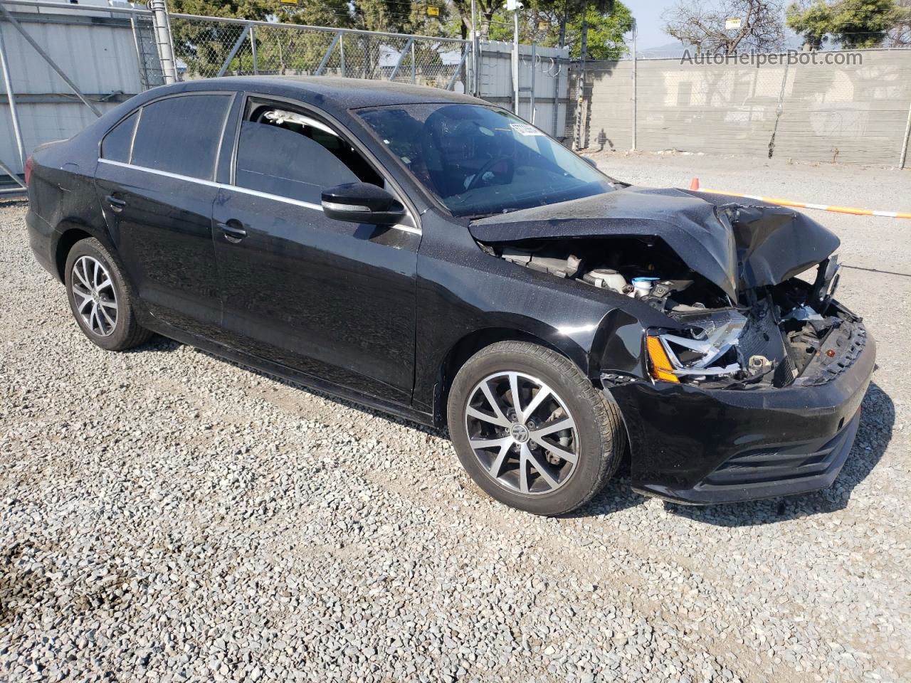 2017 Volkswagen Jetta Se Black vin: 3VWDB7AJ0HM390521