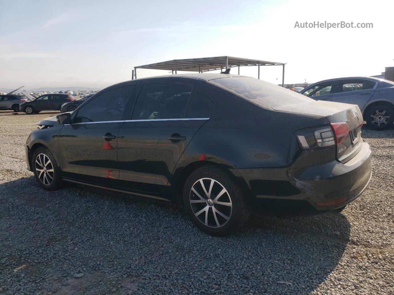 2017 Volkswagen Jetta Se Черный vin: 3VWDB7AJ0HM390521