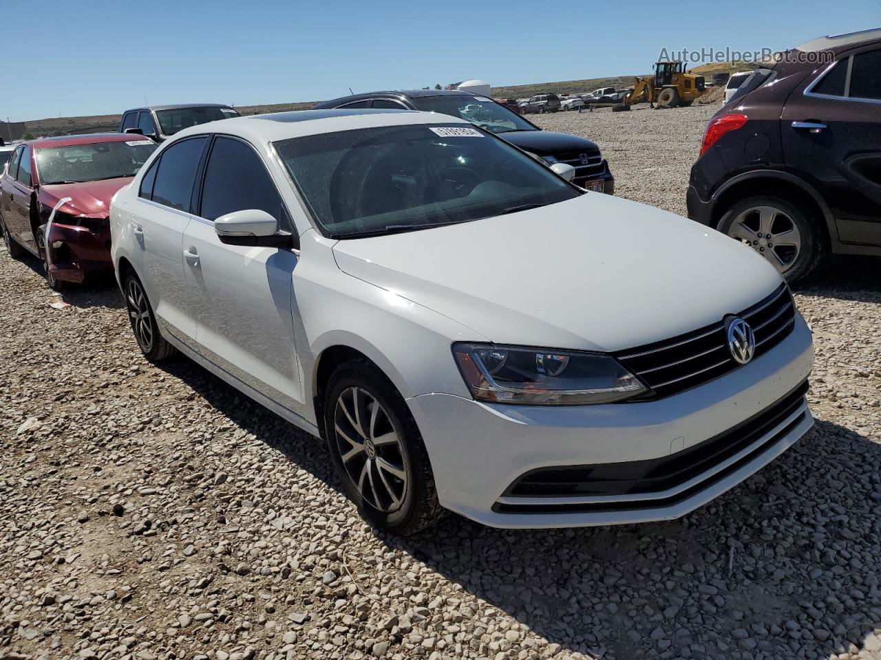 2017 Volkswagen Jetta Se White vin: 3VWDB7AJ0HM411044