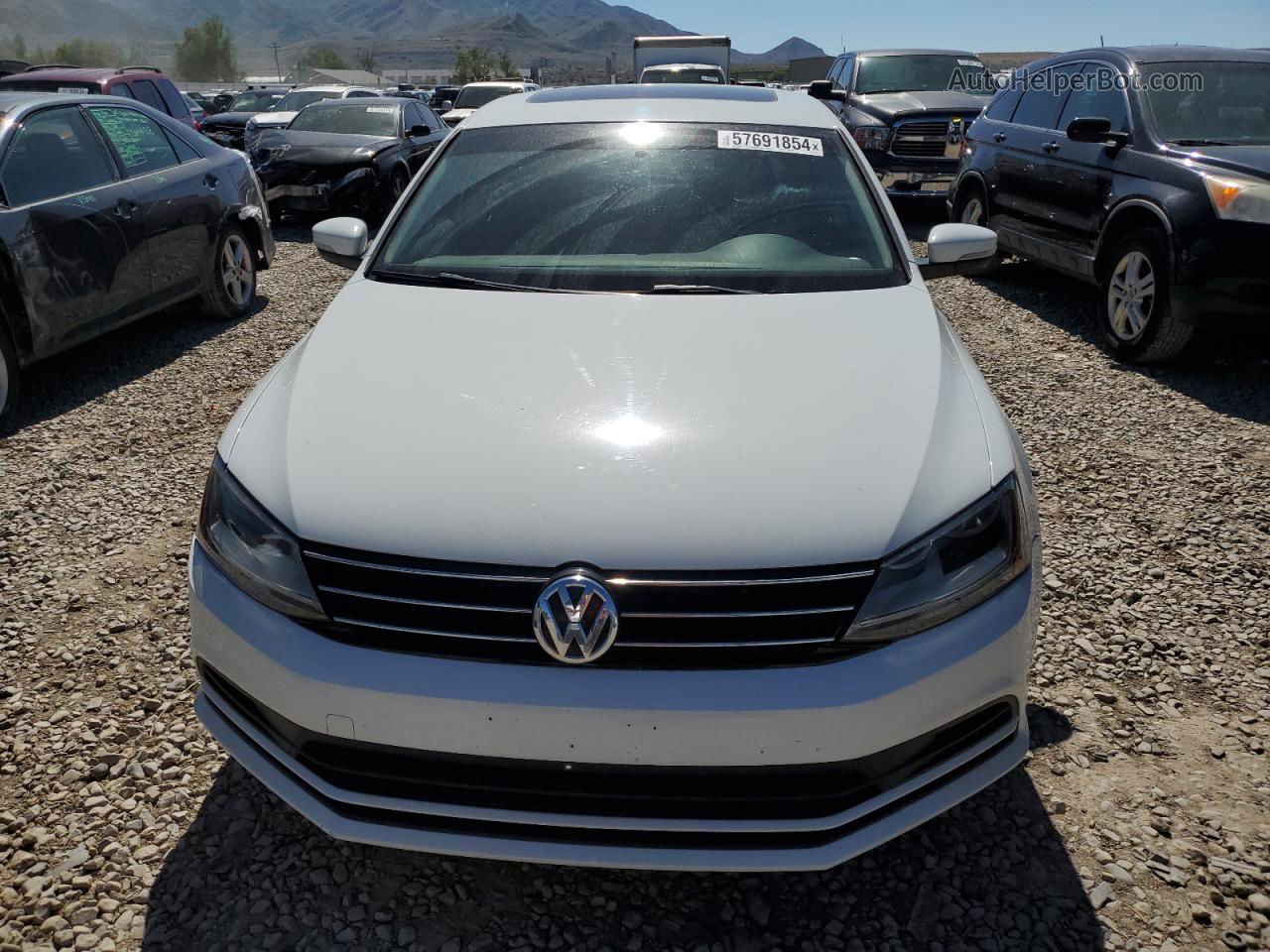 2017 Volkswagen Jetta Se White vin: 3VWDB7AJ0HM411044