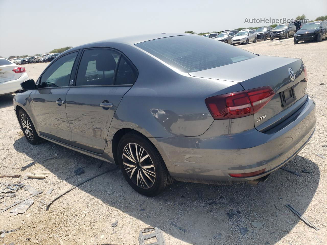 2018 Volkswagen Jetta Se Gray vin: 3VWDB7AJ0JM209066