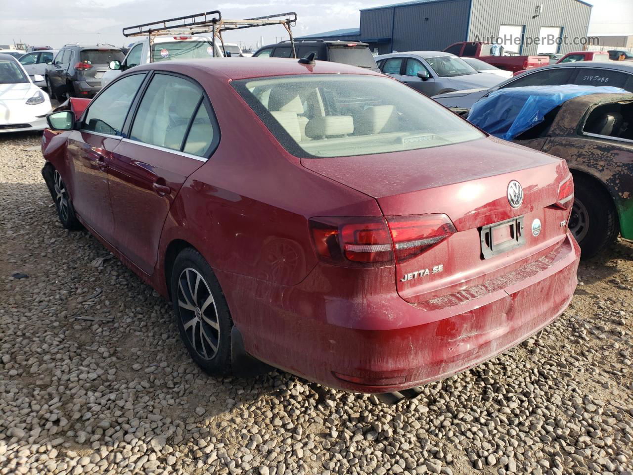 2018 Volkswagen Jetta Se Red vin: 3VWDB7AJ0JM216888