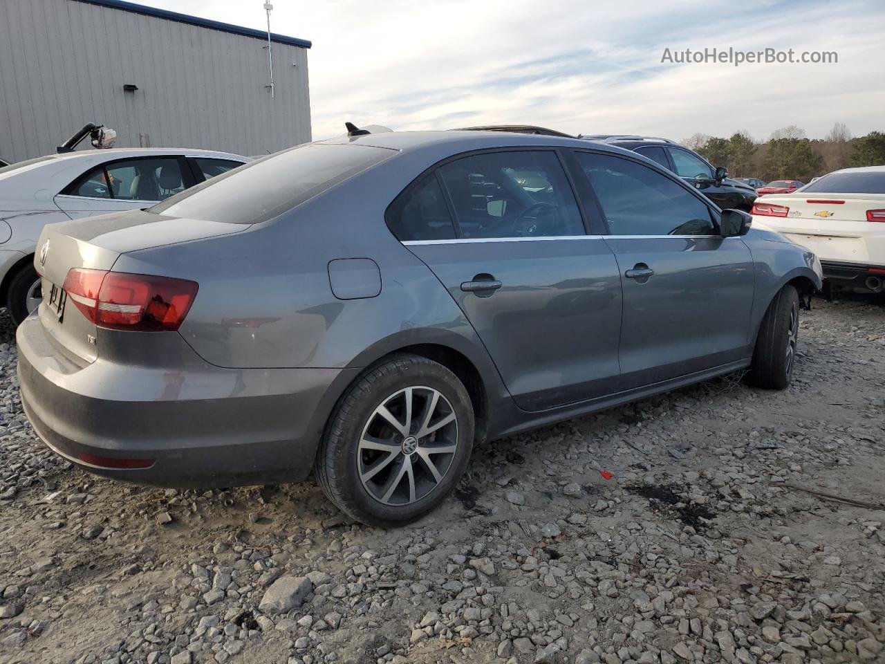 2018 Volkswagen Jetta Se Gray vin: 3VWDB7AJ0JM255643