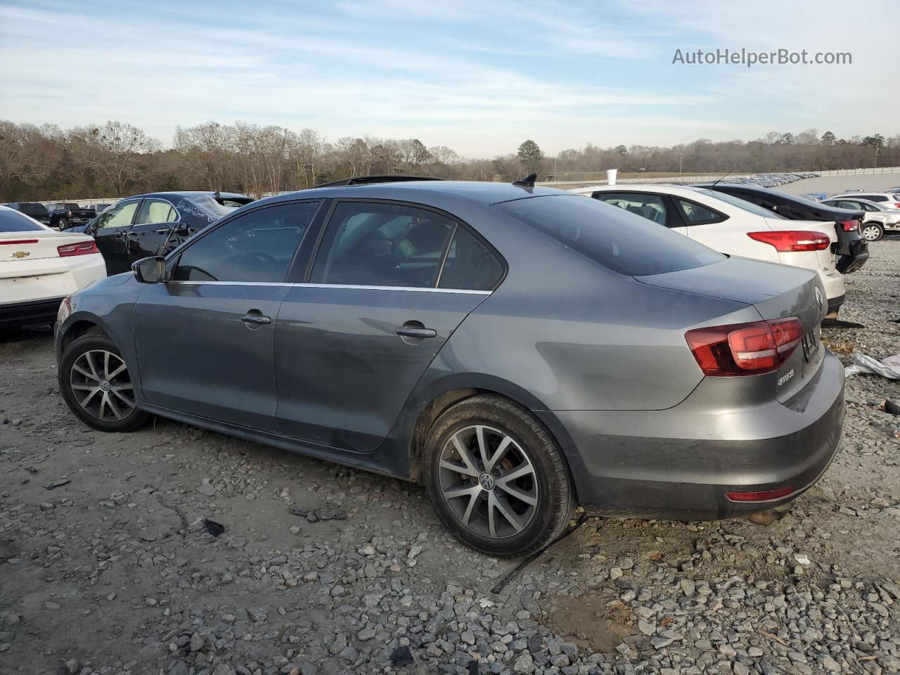 2018 Volkswagen Jetta Se Gray vin: 3VWDB7AJ0JM255643