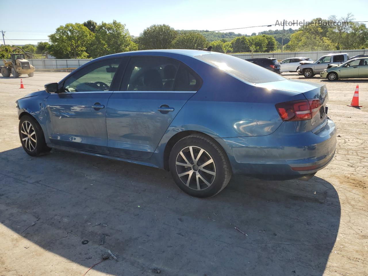 2018 Volkswagen Jetta Se Blue vin: 3VWDB7AJ0JM262026