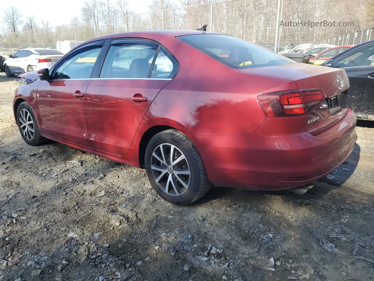 2017 Volkswagen Jetta Se Red vin: 3VWDB7AJ1HM206817