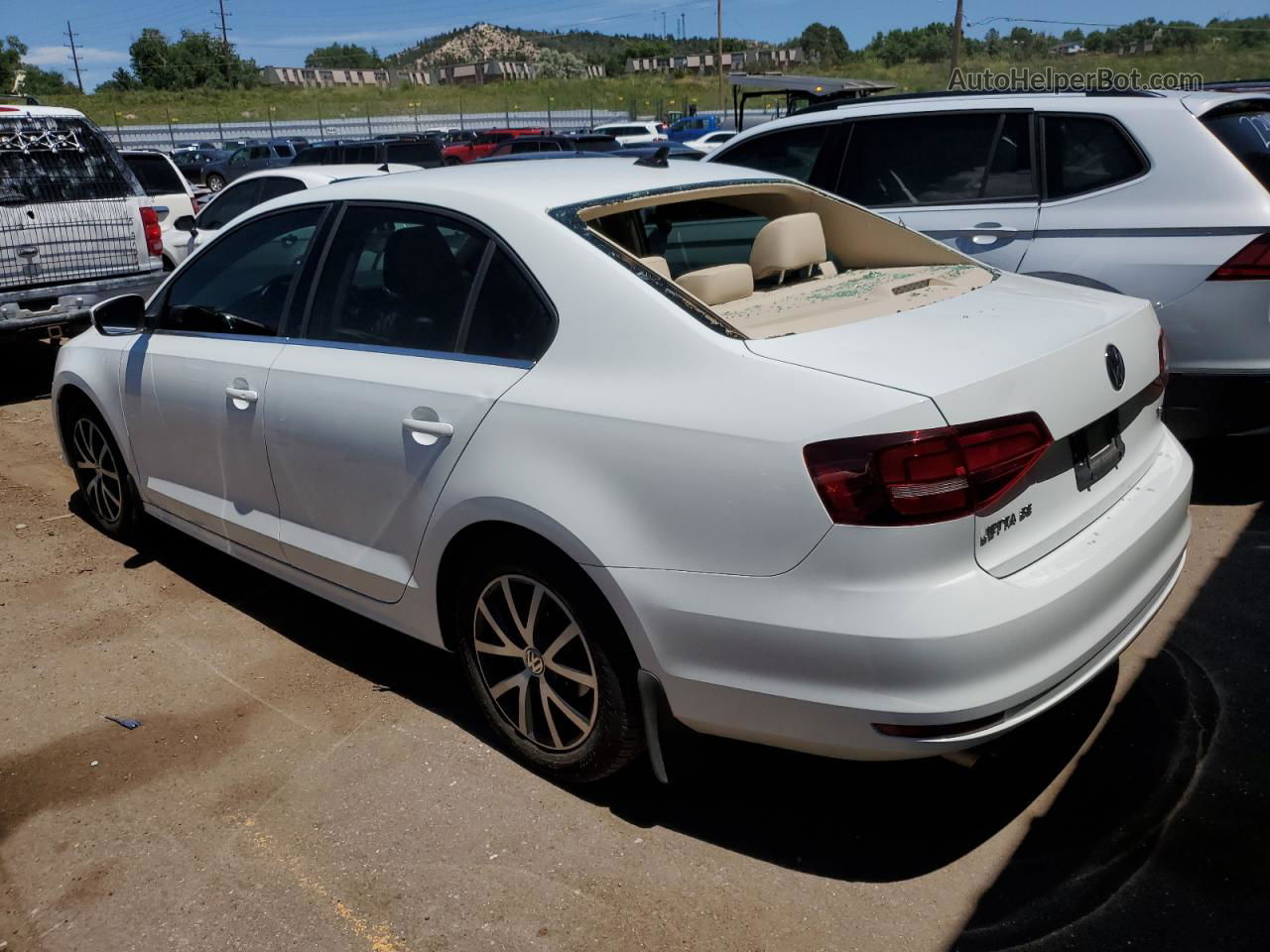 2017 Volkswagen Jetta Se White vin: 3VWDB7AJ1HM226727