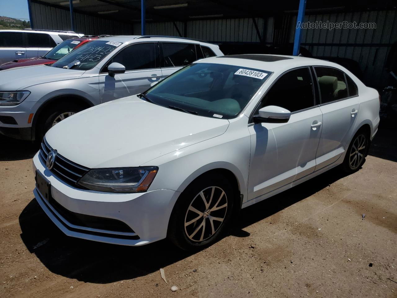 2017 Volkswagen Jetta Se Белый vin: 3VWDB7AJ1HM226727