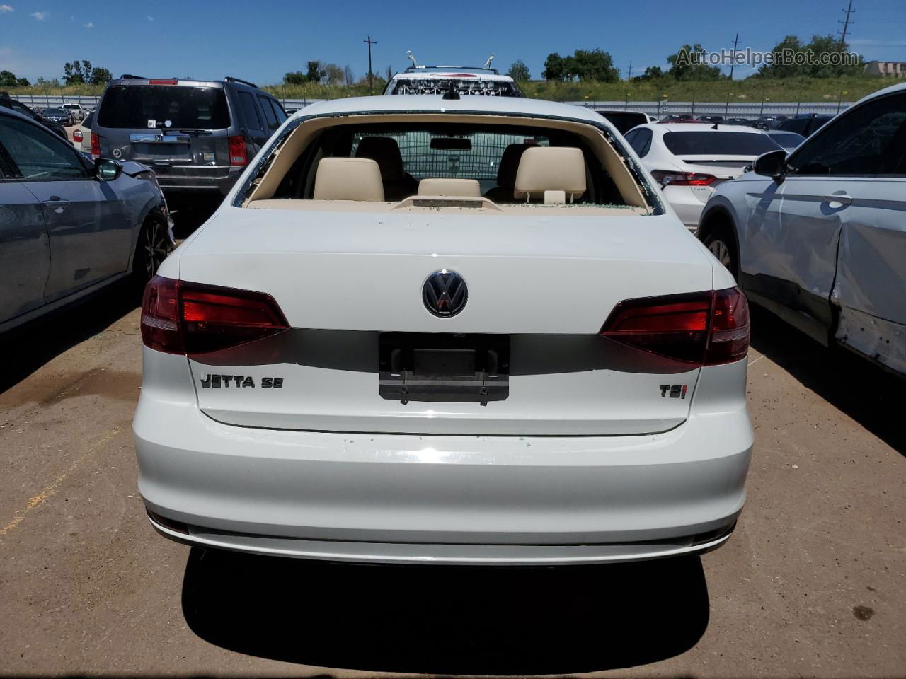 2017 Volkswagen Jetta Se White vin: 3VWDB7AJ1HM226727