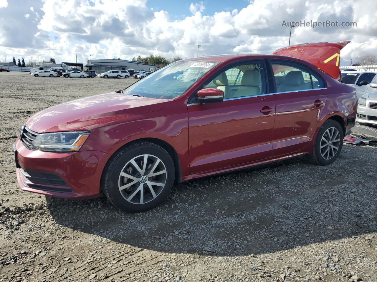 2017 Volkswagen Jetta Se Red vin: 3VWDB7AJ1HM229496