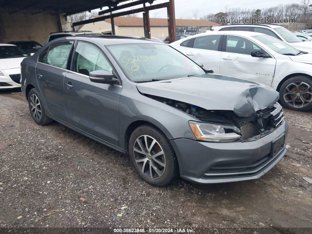 2017 Volkswagen Jetta 1.4t Se Gray vin: 3VWDB7AJ1HM260909