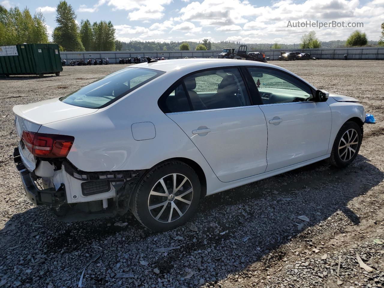 2017 Volkswagen Jetta Se White vin: 3VWDB7AJ1HM276852