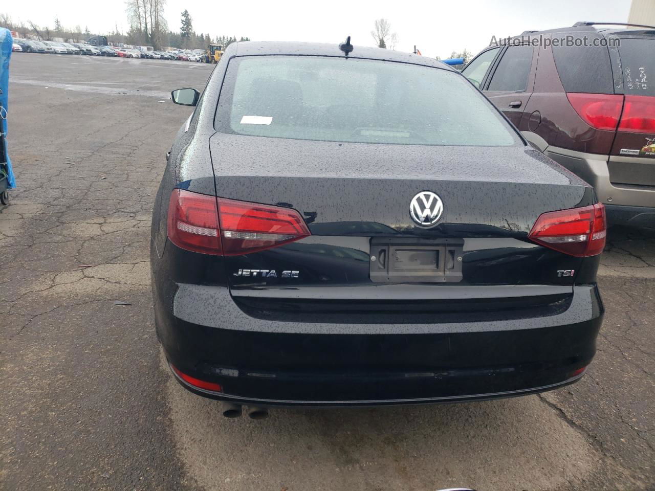 2017 Volkswagen Jetta Se Black vin: 3VWDB7AJ1HM277290