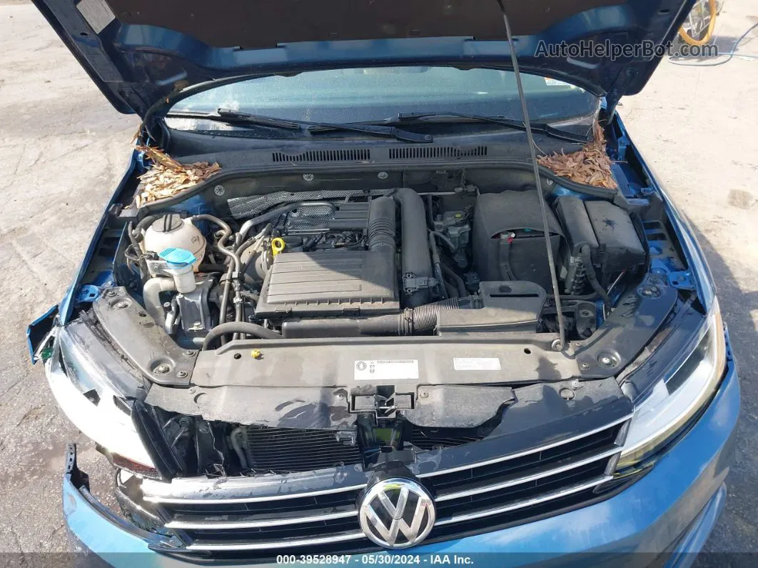 2017 Volkswagen Jetta 1.4t Se Blue vin: 3VWDB7AJ1HM407570