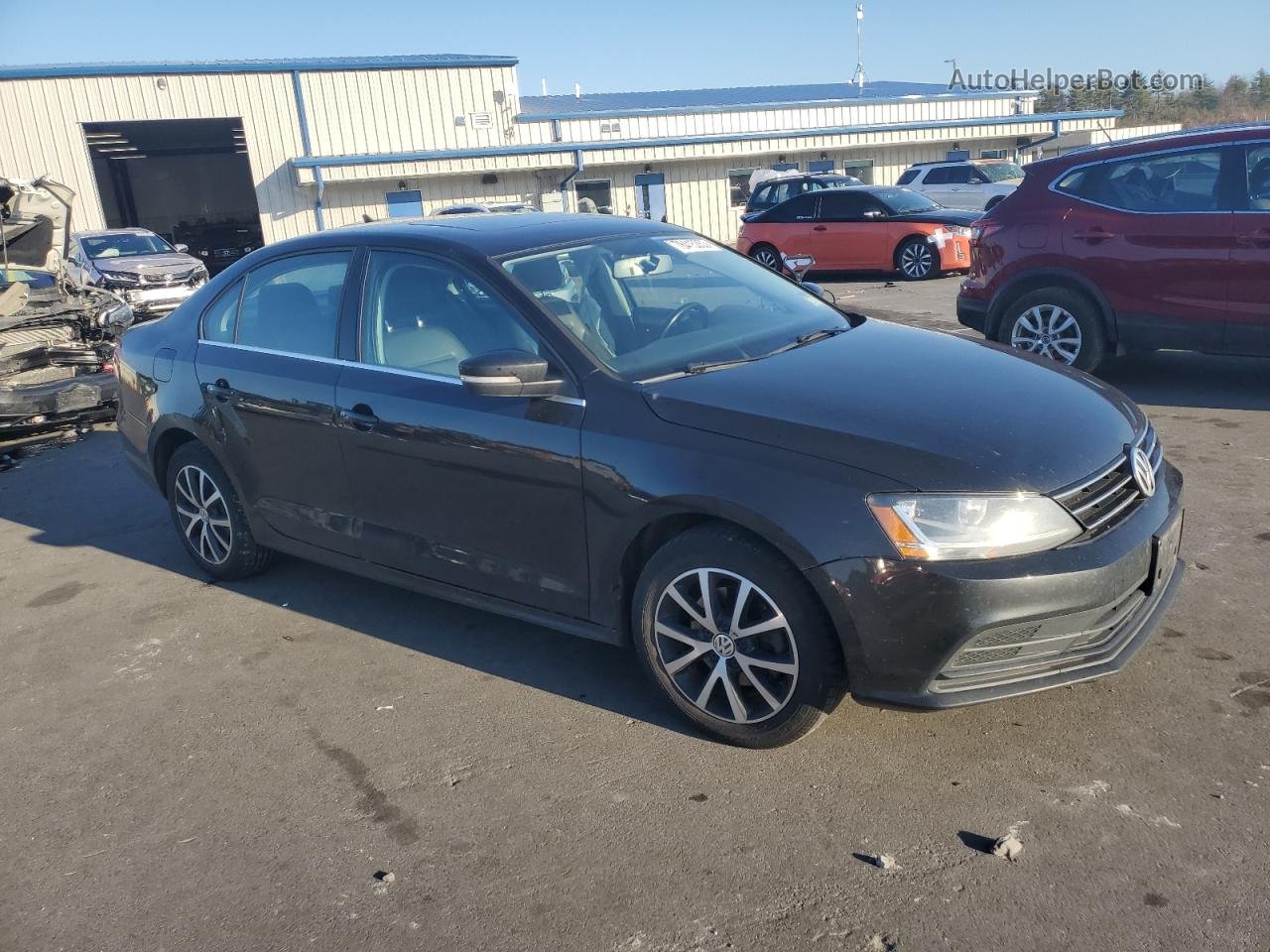 2018 Volkswagen Jetta Se Black vin: 3VWDB7AJ1JM218228