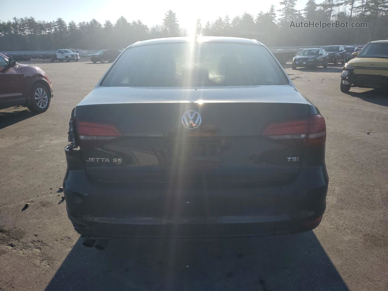 2018 Volkswagen Jetta Se Black vin: 3VWDB7AJ1JM218228