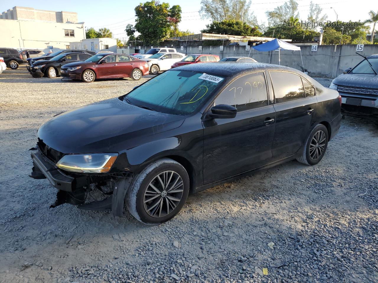 2018 Volkswagen Jetta Se Black vin: 3VWDB7AJ1JM240004