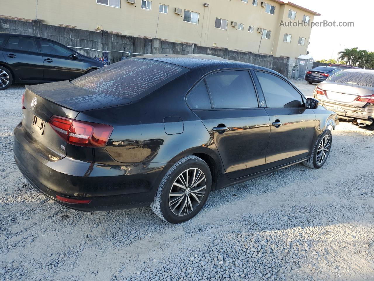 2018 Volkswagen Jetta Se Black vin: 3VWDB7AJ1JM240004