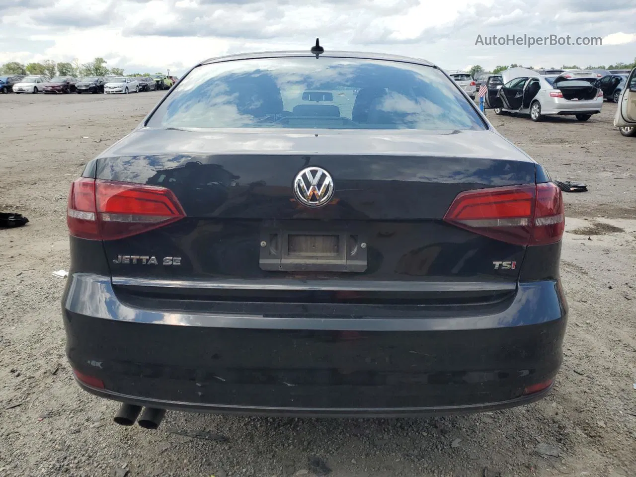 2018 Volkswagen Jetta Se Black vin: 3VWDB7AJ1JM241878