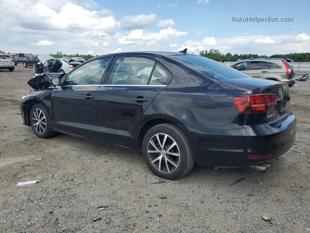 2018 Volkswagen Jetta Se Black vin: 3VWDB7AJ1JM241878