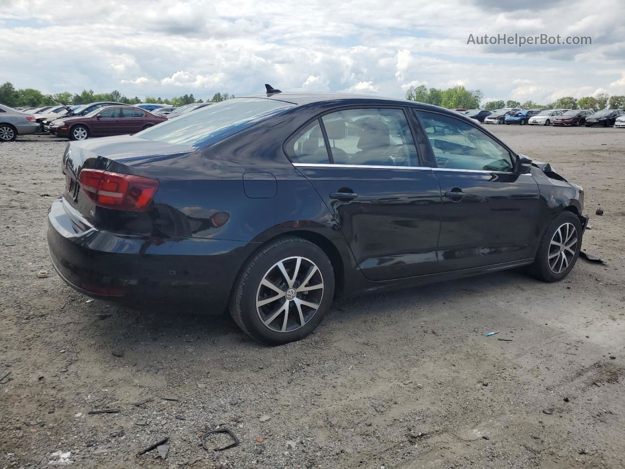 2018 Volkswagen Jetta Se Black vin: 3VWDB7AJ1JM241878