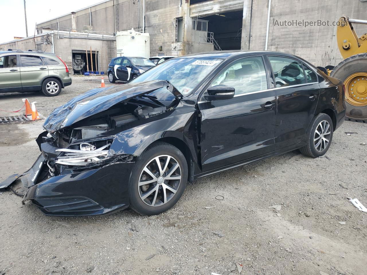 2018 Volkswagen Jetta Se Black vin: 3VWDB7AJ1JM241878