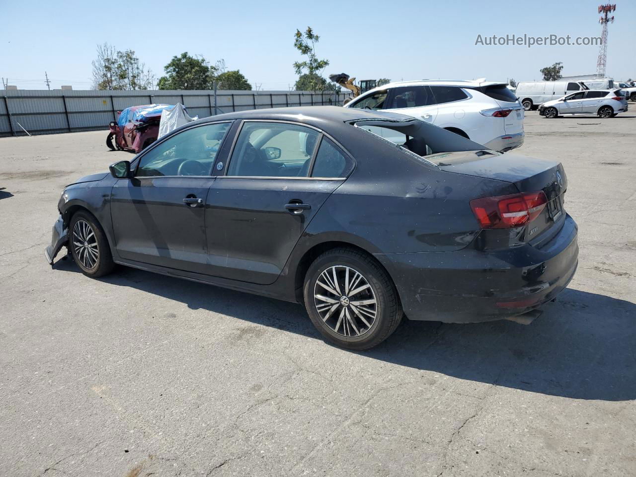 2018 Volkswagen Jetta Se Black vin: 3VWDB7AJ1JM246255