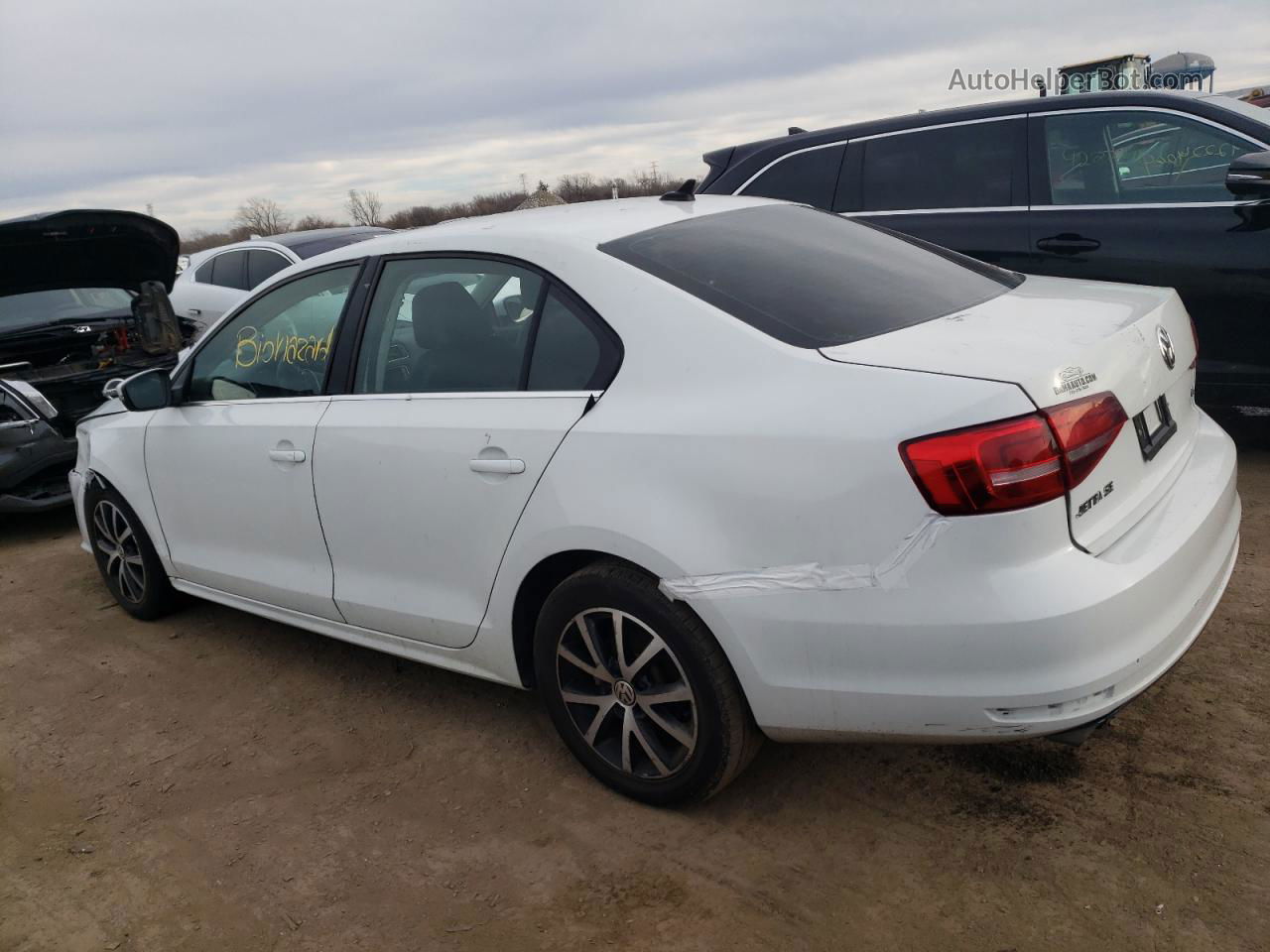 2018 Volkswagen Jetta Se White vin: 3VWDB7AJ1JM249768