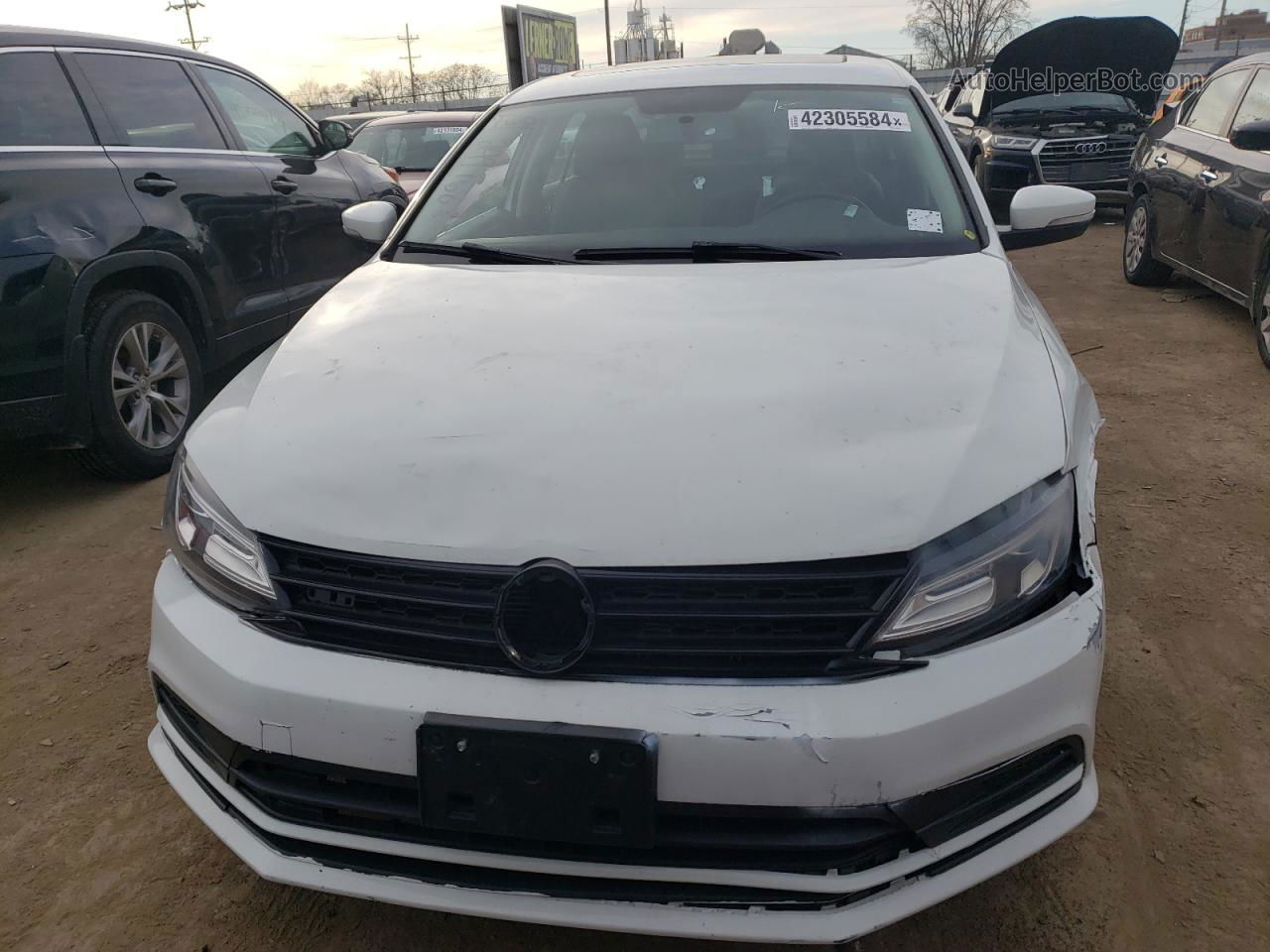 2018 Volkswagen Jetta Se White vin: 3VWDB7AJ1JM249768