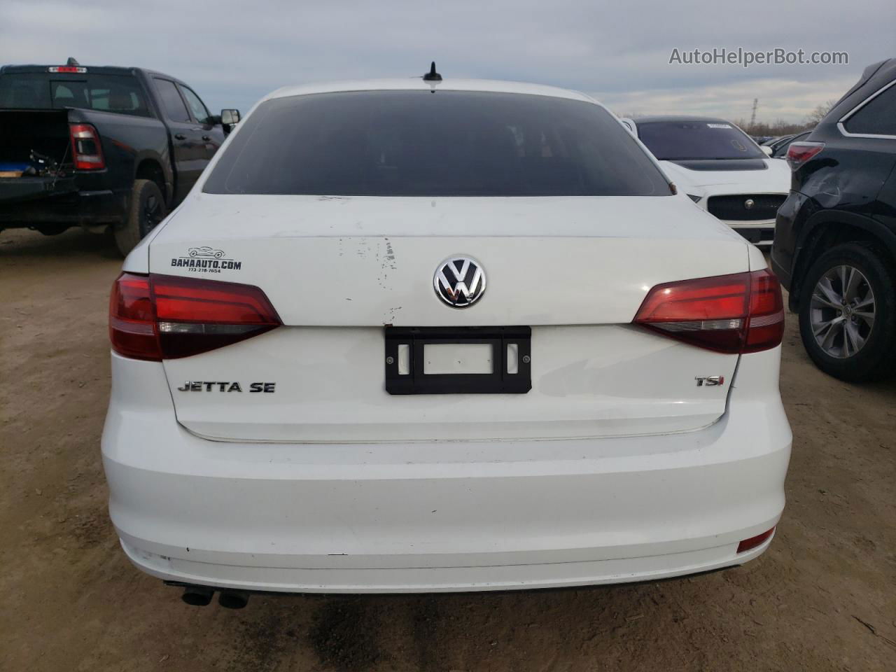 2018 Volkswagen Jetta Se White vin: 3VWDB7AJ1JM249768