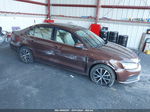 2017 Volkswagen Jetta 1.4t Se Brown vin: 3VWDB7AJ2HM277234