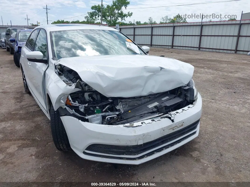 2017 Volkswagen Jetta 1.4t Se White vin: 3VWDB7AJ2HM285625