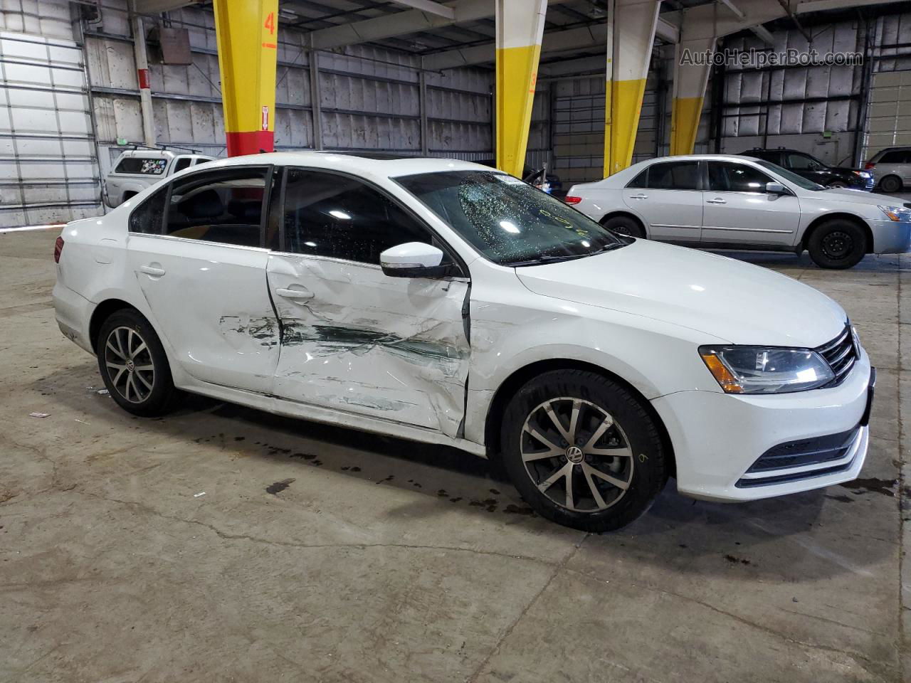 2017 Volkswagen Jetta Se White vin: 3VWDB7AJ2HM290436