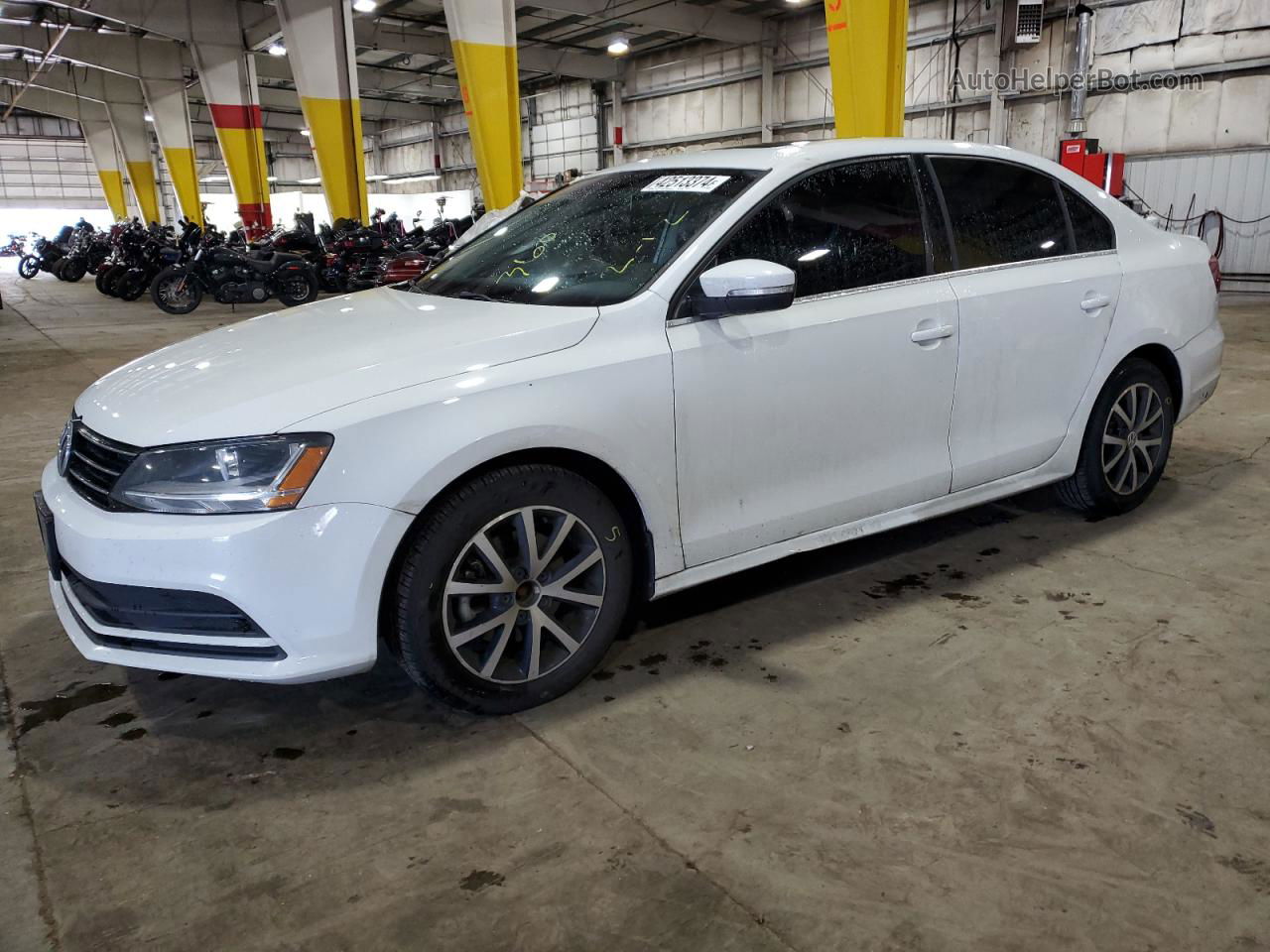 2017 Volkswagen Jetta Se White vin: 3VWDB7AJ2HM290436