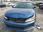 2017 Volkswagen Jetta Se Синий vin: 3VWDB7AJ2HM338887