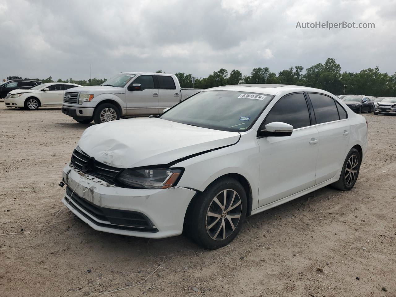 2017 Volkswagen Jetta Se White vin: 3VWDB7AJ2HM358749