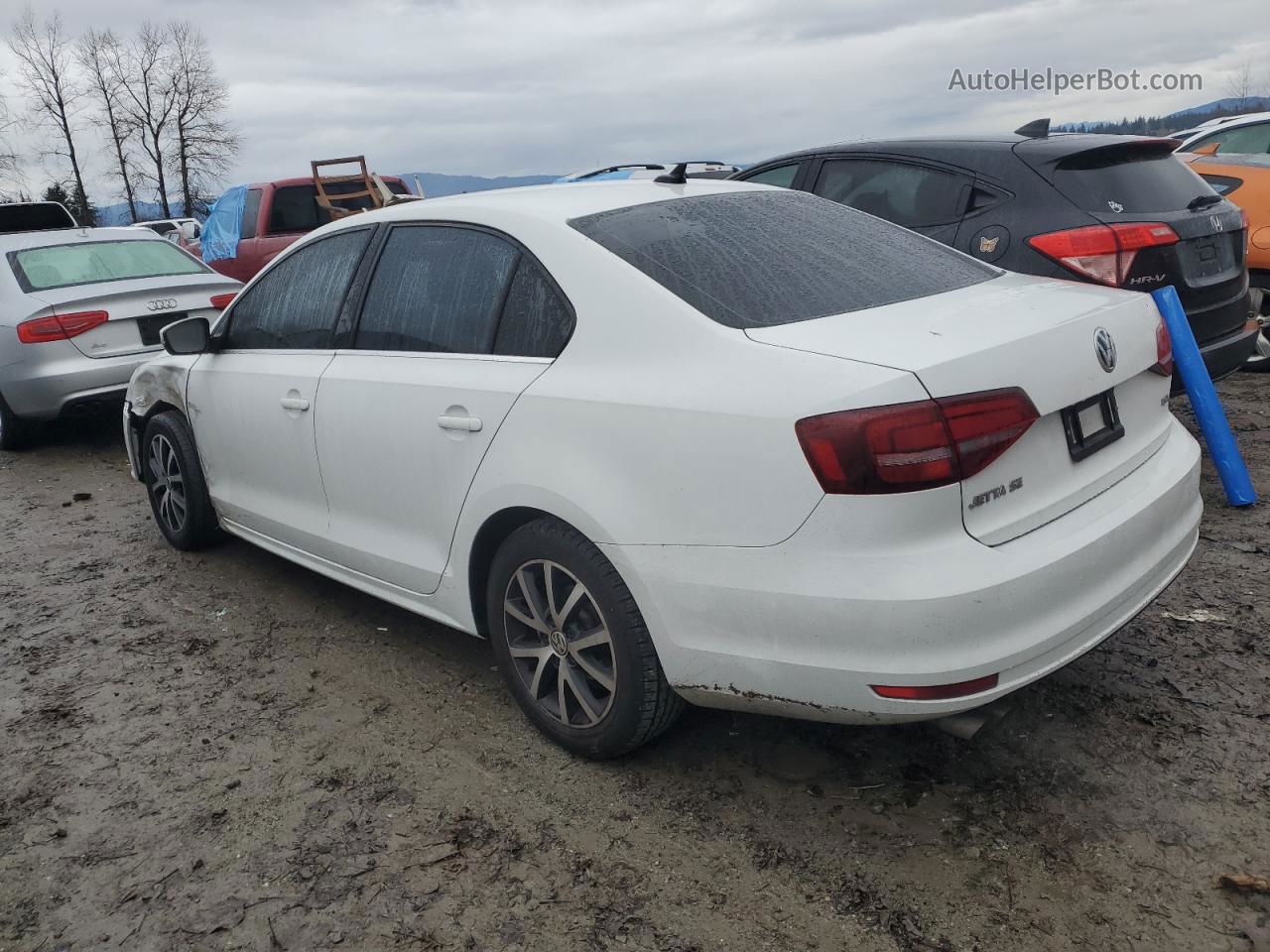 2017 Volkswagen Jetta Se White vin: 3VWDB7AJ2HM359531