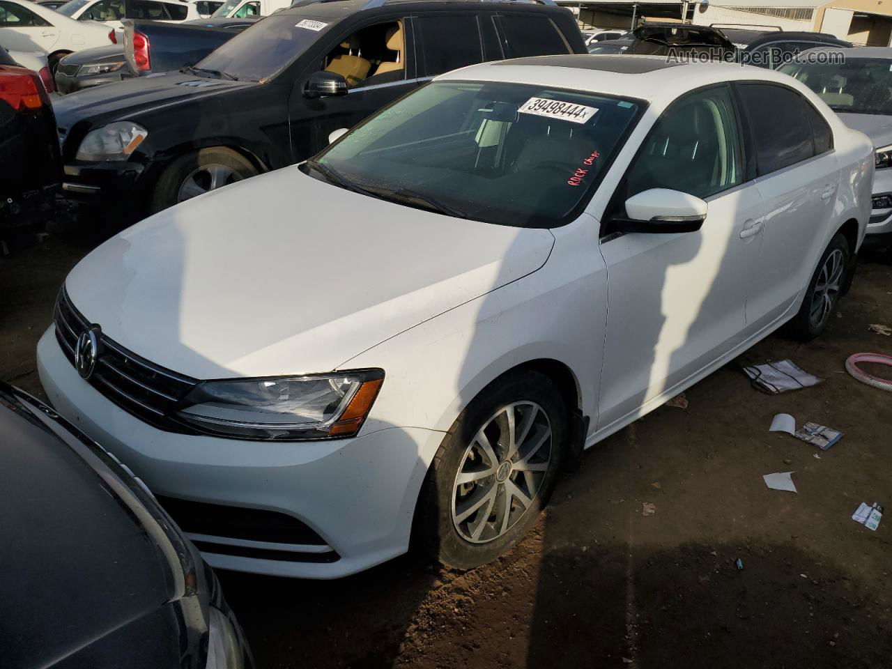 2018 Volkswagen Jetta Se White vin: 3VWDB7AJ2JM219016