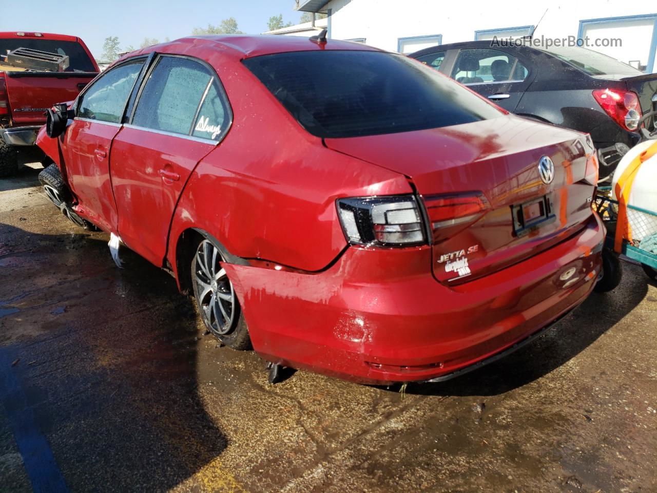 2018 Volkswagen Jetta Se Maroon vin: 3VWDB7AJ2JM227858