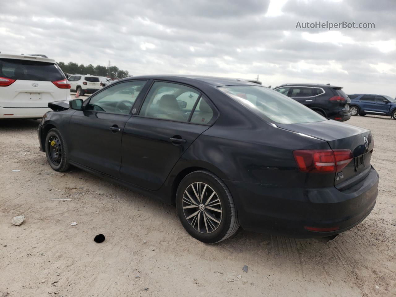 2018 Volkswagen Jetta Se Black vin: 3VWDB7AJ2JM248788