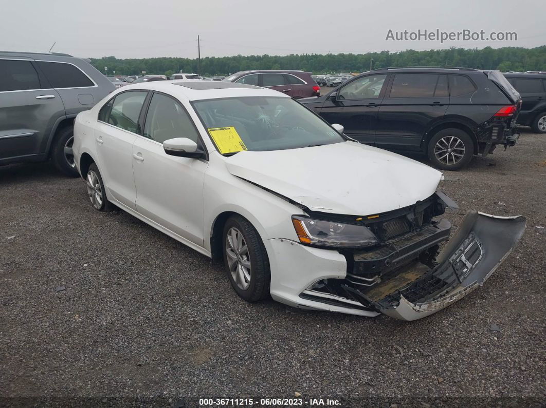 2018 Volkswagen Jetta 1.4t Se/1.4t Wolfsburg Edition White vin: 3VWDB7AJ2JM257698