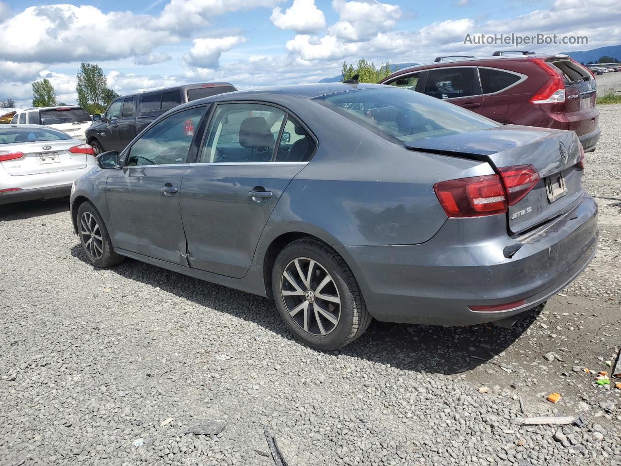 2017 Volkswagen Jetta Se Gray vin: 3VWDB7AJ3HM263035