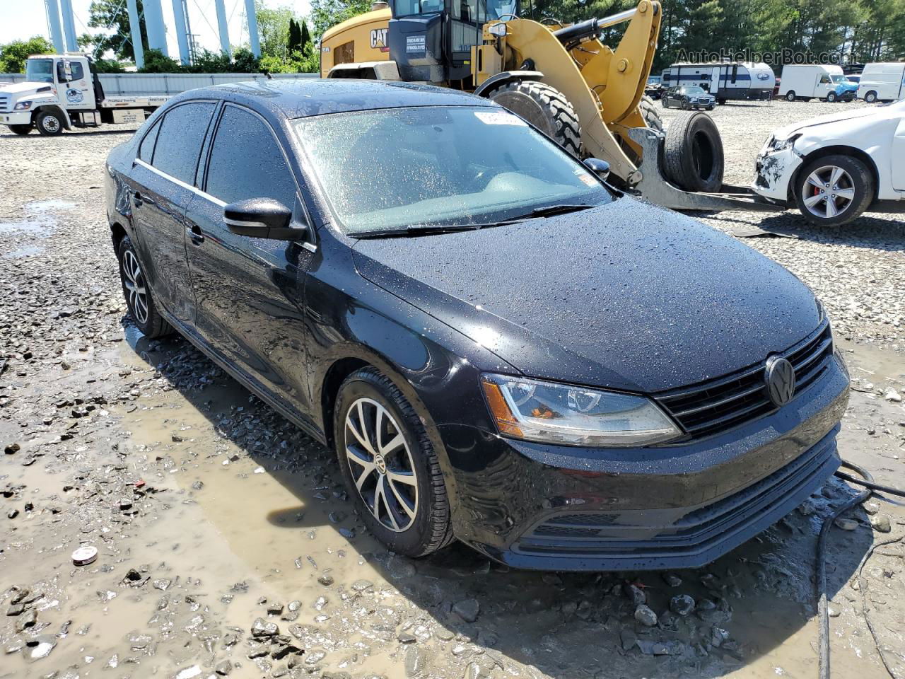 2017 Volkswagen Jetta Se Black vin: 3VWDB7AJ3HM270972