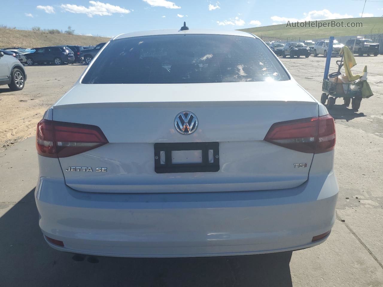 2017 Volkswagen Jetta Se White vin: 3VWDB7AJ3HM312914