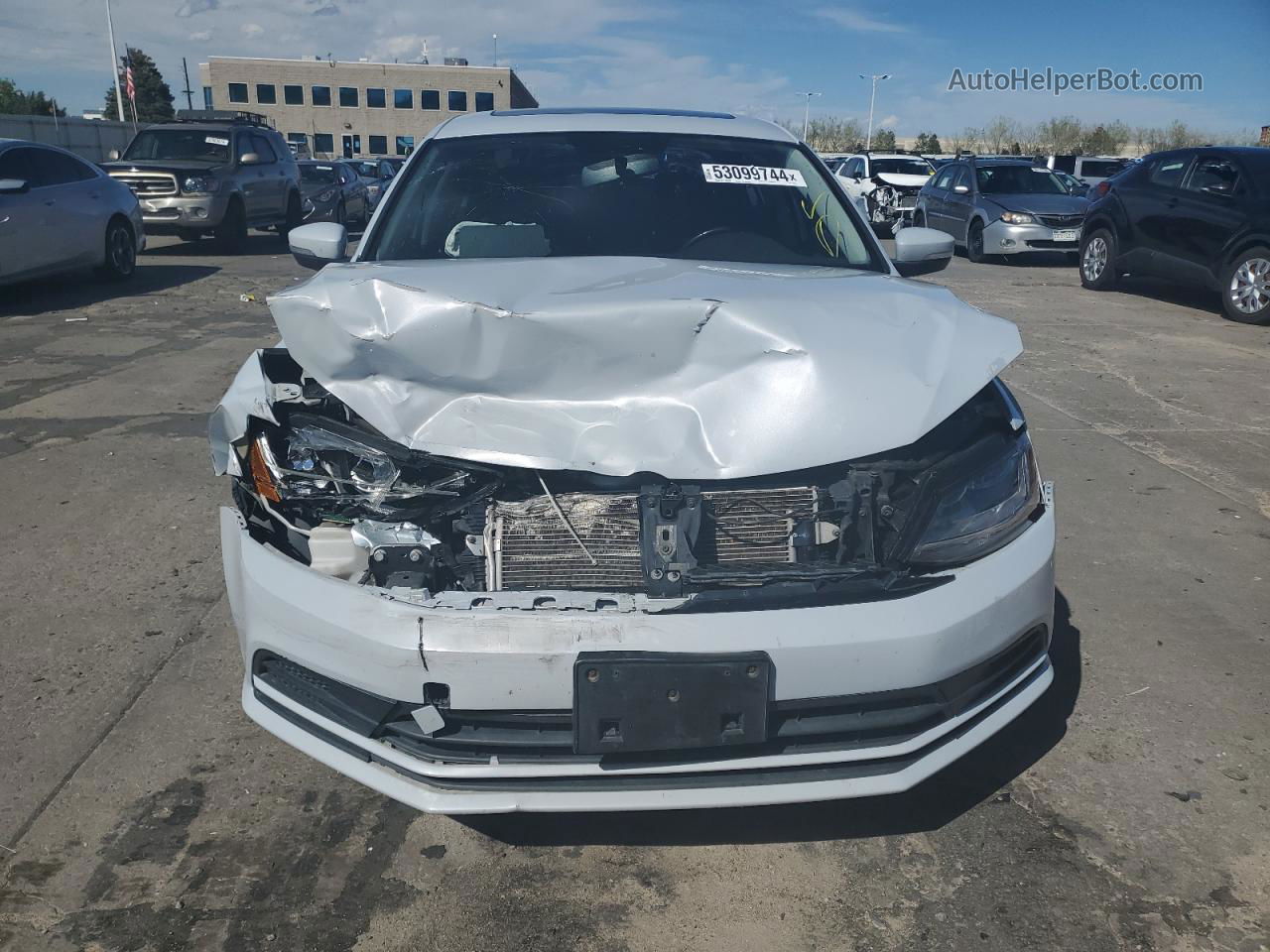 2017 Volkswagen Jetta Se White vin: 3VWDB7AJ3HM312914