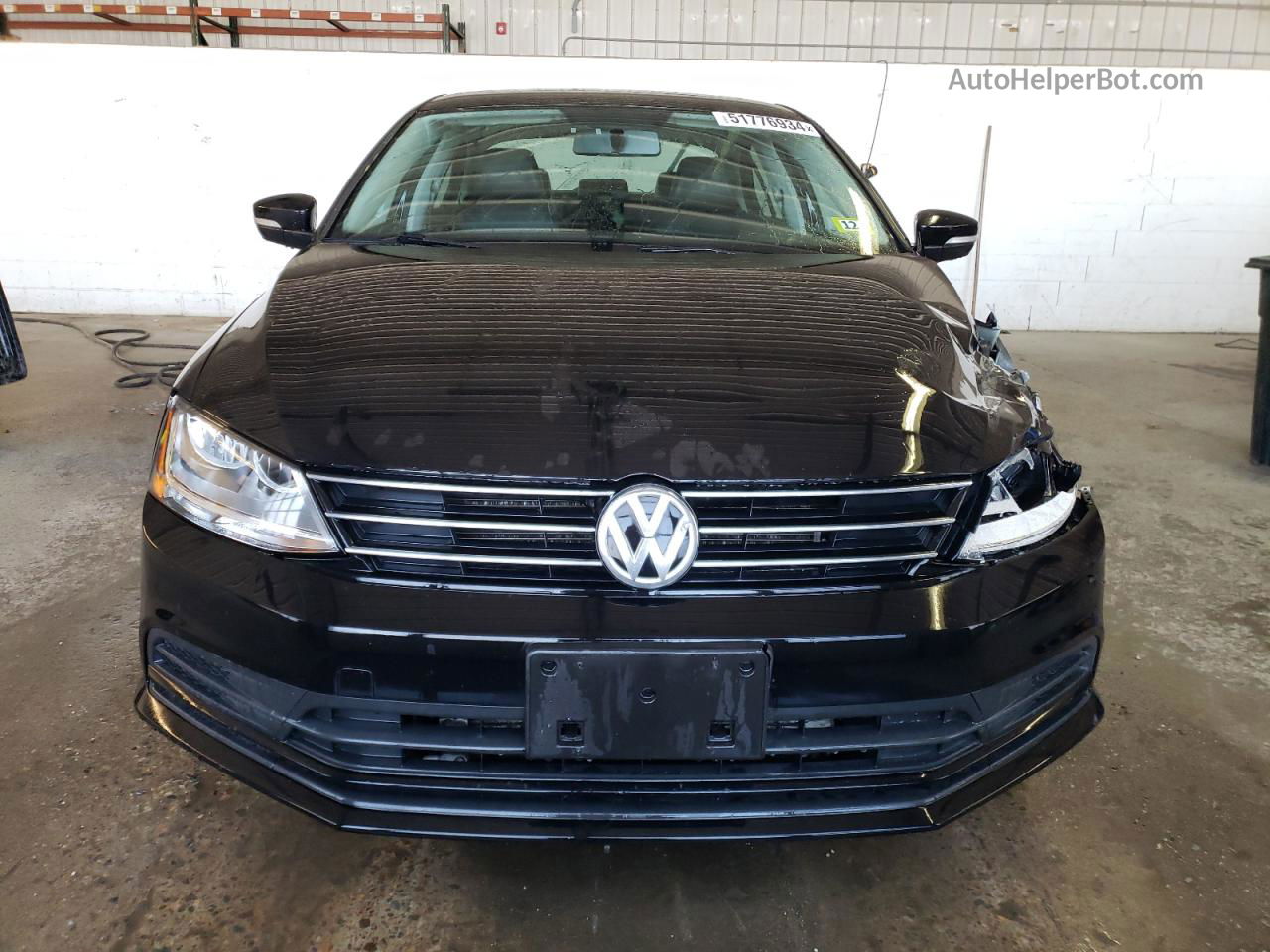 2017 Volkswagen Jetta Se Black vin: 3VWDB7AJ3HM316333