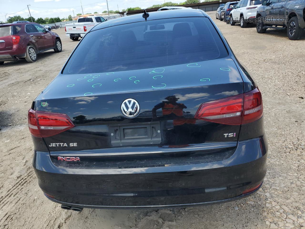 2017 Volkswagen Jetta Se Black vin: 3VWDB7AJ3HM349431