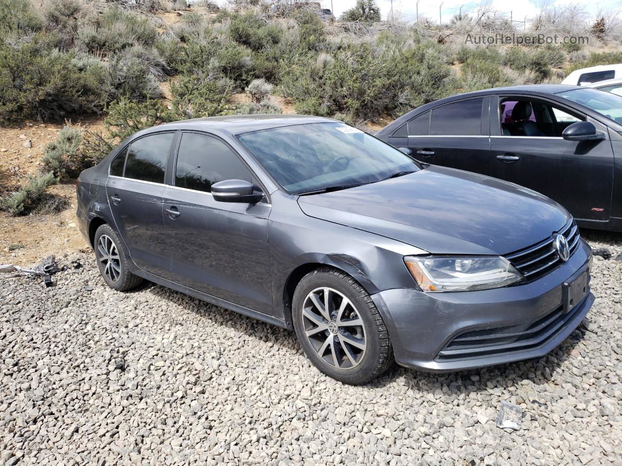 2017 Volkswagen Jetta Se Charcoal vin: 3VWDB7AJ3HM404783