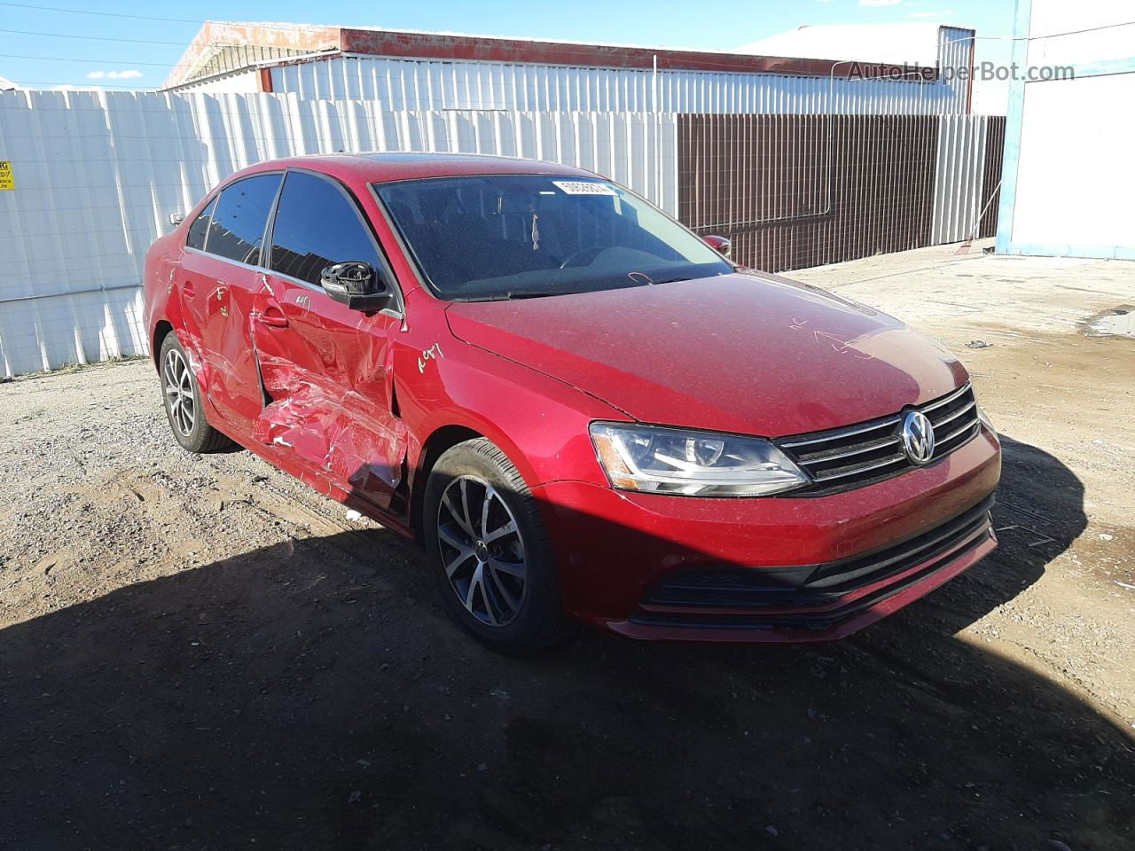 2017 Volkswagen Jetta Se Red vin: 3VWDB7AJ4HM240119